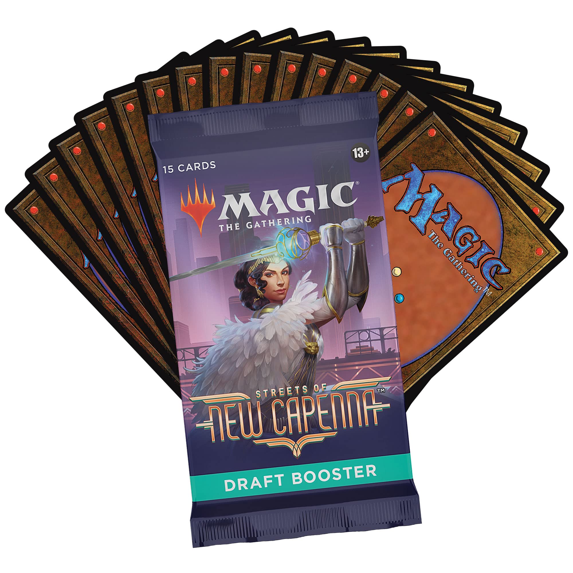 Magic: The Gathering Streets of New Capenna Draft Booster | 15 Magic Cards